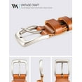 thumbnail image 2 of Leather Belt for Men,100% Italian Full Grain Real Solid Leather, 2 of 6