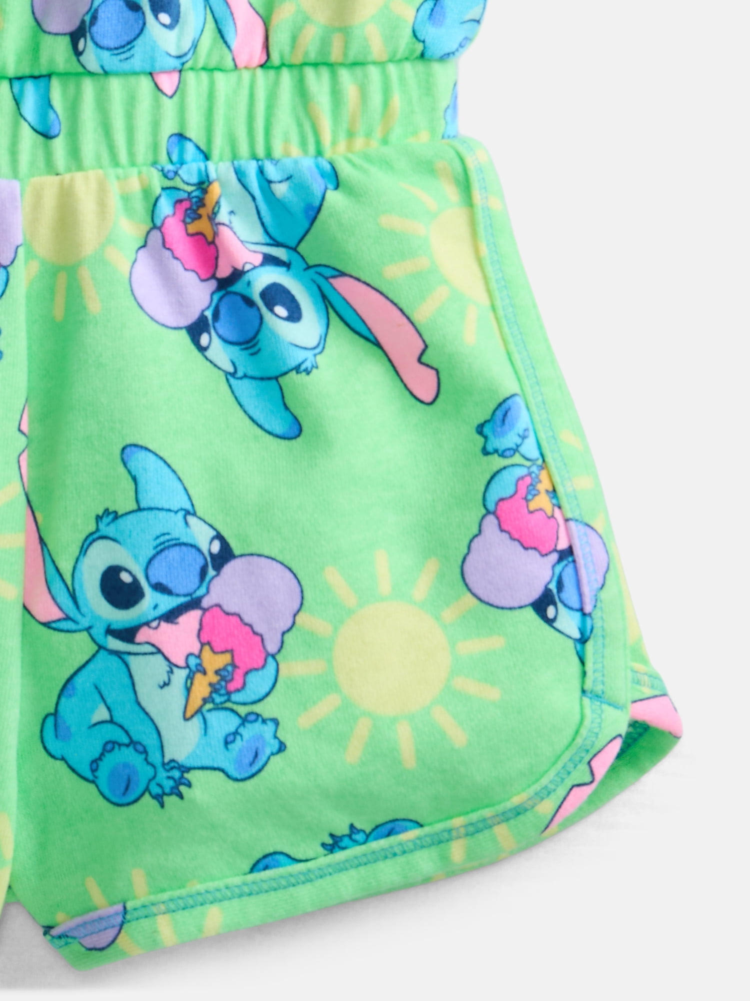 Lilo and Stitch Toddler Girls Sleeveless Graphic Romper, Sizes 12M-5T