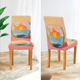 thumbnail image 3 of Yayeee 2 Pack Dining Chair Covers Stretch Parson Chairs Slipcovers Seat Protector, Goldfish, 3 of 6