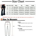 thumbnail image 2 of Aofany Women Jeans Stretchy Wide Leg Full Length Pants Women's High Waist Ripped Denim Trousers Casual Skinny Bootcut Bell Bottom Jeans, 2 of 3