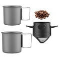 thumbnail image 1 of Pour Over Coffee Maker Set Portable Aluminum Travel Coffee Mug, 1 of 7