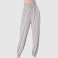 thumbnail image 2 of Timegard Womens Joggers Elastic High Waisted Drawstring Gym Pants Breathable Casual Comfy Trousers, 2 of 4