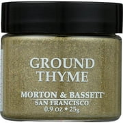 Morton and Bassett Spices Thyme, Ground, 0.9 oz