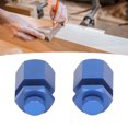 thumbnail image 1 of Framing Square Attachment, Aluminum Alloy 2PCS Blue Hexagonal Plane Tall Stair Gauge  For Woodworking Projects, 1 of 8