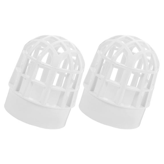 TABLZONE Gutter Downspout Protector White PVC Easy Install 2Pcs