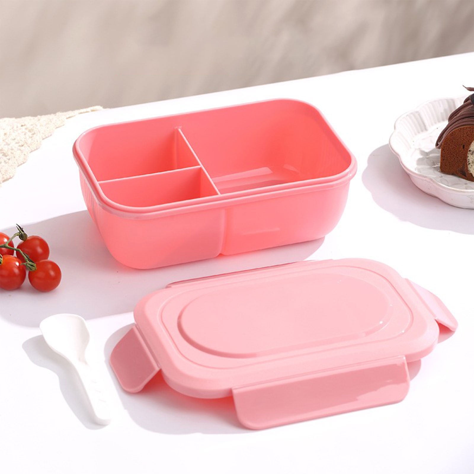 Specollect Clearance 5Pcs Bento Box Adult Lunch Box - Leakpoof 3-Compartment Containers for Adults and Teens, Ideal for On-the-Go Balanced Eating
