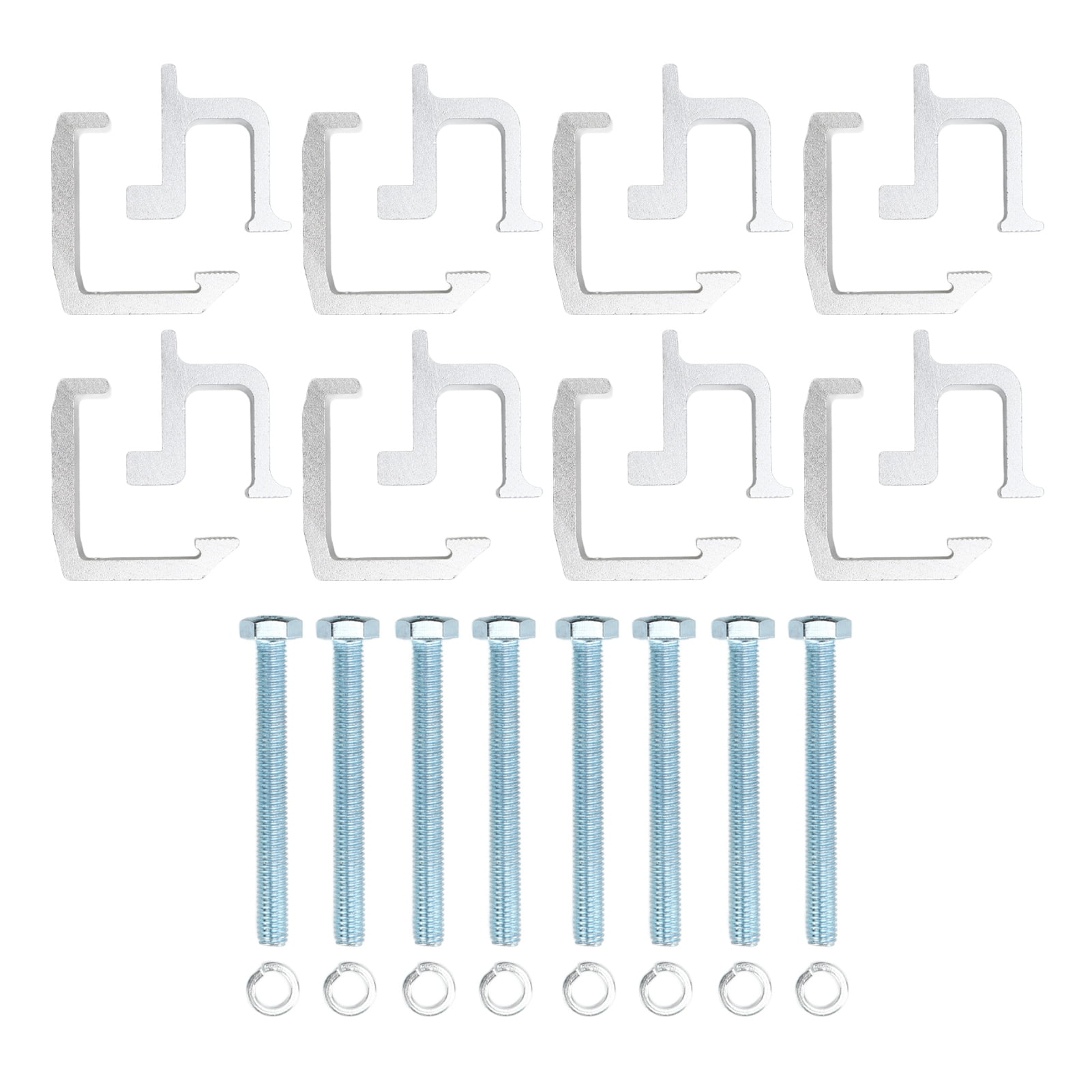 Truck Clamps, High Hardness Truck Bed Clamps Durability Aluminum Black For Pickup Ladder Rack