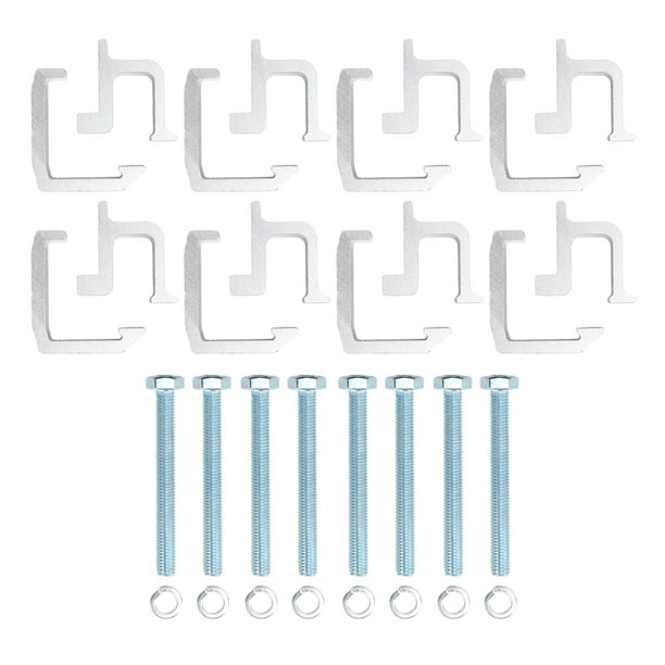 Truck Clamps, High Hardness Truck Bed Clamps Durability Aluminum Black