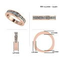 thumbnail image 5 of Anniversary Band Ring Channel Set w/ Pure Brilliance CZ 0.75ctw - Euro Shank - 14K Rose Gold - Size 11.5, 5 of 8
