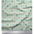 thumbnail image 1 of Soimoi Green Velvet Fabric Mandala Geometric Fabric Prints By Yard 58 Inch Wide, 1 of 3