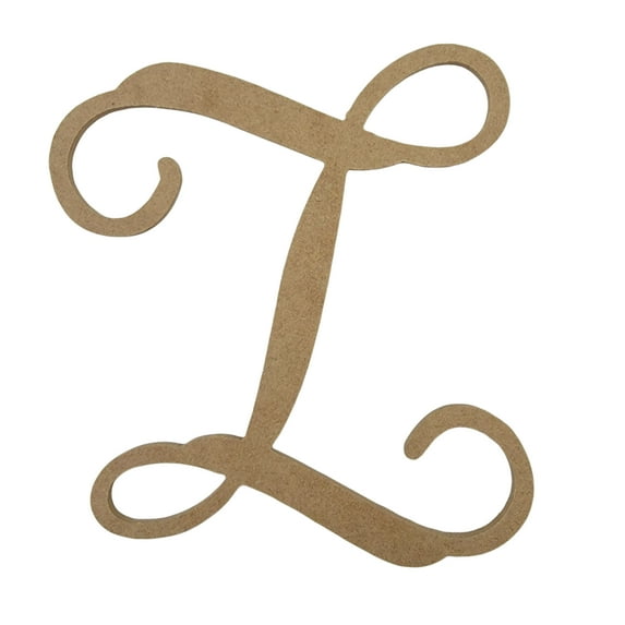 Wooden Letter Unfinished, Vine Font, Craft Cutout