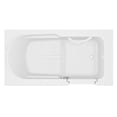 thumbnail image 4 of Meditub Collection 30 in. L x 59 in. W Right Side Drain Soaker Jetted Bathtub in White with Easy Step Wide Swing Door, 4 of 4