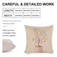 thumbnail image 2 of Linen Pillow Cover Happy Easter Pillowcases Easter Tree Eggs Decorative Pillowcases Gifts for Home Decor 18"x18" for Girls Friends Daughter Niece Women, 2 of 7