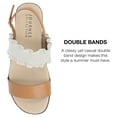 thumbnail image 2 of Journee Collection Womens Riya Formed Footbed Sling Back Sandal, 2 of 6