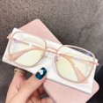 thumbnail image 4 of Fashion Classic Cute Office Anti-blue Light Glasses Spectacles Eyeglasses Square Frame Eyewear Computer Goggles PINK, 4 of 8