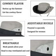 thumbnail image 4 of Sacredtree Outdoor Breathable UV Protection Bucket Hat Wide Brim Beach Fishing Quick Drying UPF 50+ Packable Foldable Sunshade Sun Ponytail Cap with Chin Strap Women Man, 4 of 6