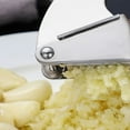 thumbnail image 4 of Stainless Steel Garlic Press & Mincer Tool – No Peel Required, Rocking Garlic Crusher with Ergonomic Handle, Dishwasher Safe Kitchen Gadget for Garlic, Herbs, And Daily Cooking, A Garlic Press, 4 of 7