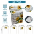 thumbnail image 6 of Yellow Sunflowers Table Runner 90 Inches, Farmhouse Floral Rustic Botanical Grey Wood Bed Runner Dresser Scarves Tabletop for Indoor Outdoor Parties/Ceremony/Banquet, 13" x 90", 6 of 9