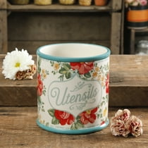 The Pioneer Woman Vintage Floral Utensil Crock, 7"