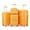 Orange + Polypropylene, variant on Luggage Sets 4 Piece(14/20/24/28) PP Lightweight & Durable Expandable suitcase