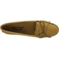 thumbnail image 3 of Minnetonka Women's Double Deerskin Soft Leather Sole Moccasin,Natural Deerskin,8 M US, 3 of 7