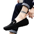 thumbnail image 1 of Zapatos Planos Ygjytge sin Cordones náuticos Hombres mocasines Transpirables Color Sólido, 1 of 9