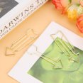 thumbnail image 1 of Premium Gold  Shaped Paper Clips, Set of 12, Unique Design, Convenient Carry and Storage, Works As Bookmarks, File Clips, 1 of 7