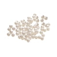 thumbnail image 1 of Cuentas Sueltas Perfecl 100x Blancas Brillantes Espaciadoras 4mm, 1 of 8