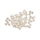 thumbnail image 1 of 100 cuentas con agujeros hechas a mano, bolas de abalorios, cuentas espaciadoras blancas para manualidades. 4mm, 1 of 9