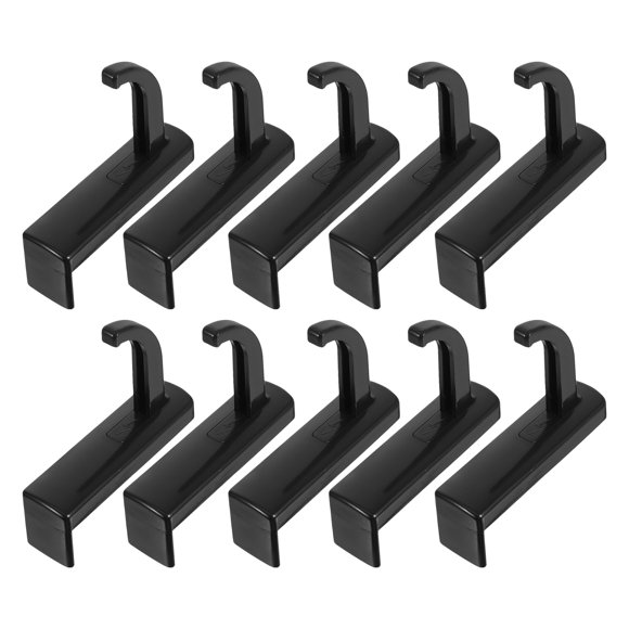 WHAMVOX 10Ud Organizador De Escritorio Con Gancho Adhesivo Negro Para Auriculares De Monitor