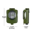 thumbnail image 3 of BKER Green With Nylon Pouch Sighting Disk Glow In The Dark Scale – Outdoor Navigation Tool For Hiking Camping, 3 of 7