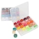 thumbnail image 2 of Emoshayoga Hilo de Coser de Bricolaje, Hilos de Coser de Poliéster Bordado de Alta Velocidad Color Brillante con una Caja de Carrete Transparente para la Familia para la Fábrica de Prendas de Vestir, 2 of 5