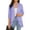 Sky Blue, variant on Lilgiuy Women's 3/4 Sleeve Casual Comfortable Solid Color Cardigan Top Blouse(Sky Blue,4) Winter Clothes for 2022