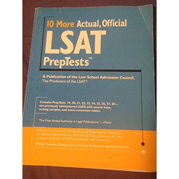 Pre-Owned 10 More Actual, Official LSAT PrepTests (Lsat Series)