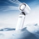 thumbnail image 4 of Ventilador, ventilador de techo, ventilador de escritorio, ventilador portátil Nuevo ventilador de mano Portátil Silencioso Viento fuerte USB Velocidad ajustable Pantalla de energía Fácil de limpiar P, 4 of 5