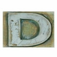thumbnail image 1 of Letter C Cutting Board, Rustic Initials C Capital Letter Name with Old Fashion Grunge Effects, Decorative Tempered Glass Cutting and Serving Board, Small Size, Pale Orange Green White, by Ambesonne, 1 of 1