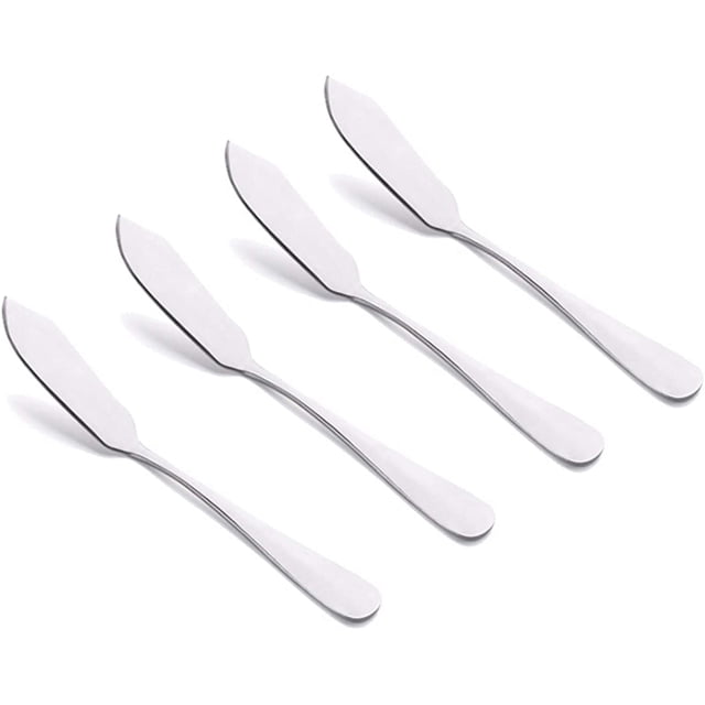 Juego de cuchillos esparcidores de queso, cuchillo de mantequilla de acero inoxidable de 4 piezas, pequeño sándwich, condimento, mermelada, pan, crema, cuchillos para canapé, espátula