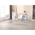 thumbnail image 5 of Dayalane Kids Desk Chair, Butterfly Faux Fur Girls Study Chair, Adjustable Child Vanity Chair Swivel Task Chair Students Reading Chair for Home Bedroom School Dorm, Snowflake White, 5 of 12