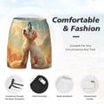 thumbnail image 3 of KLL Sunshine Golden Cloud Dog for Mens Swim Trunks Quick Dry Swim Shorts with Built-in Compression Liner Funny Swimwear Bathing Suits-Small, 3 of 6