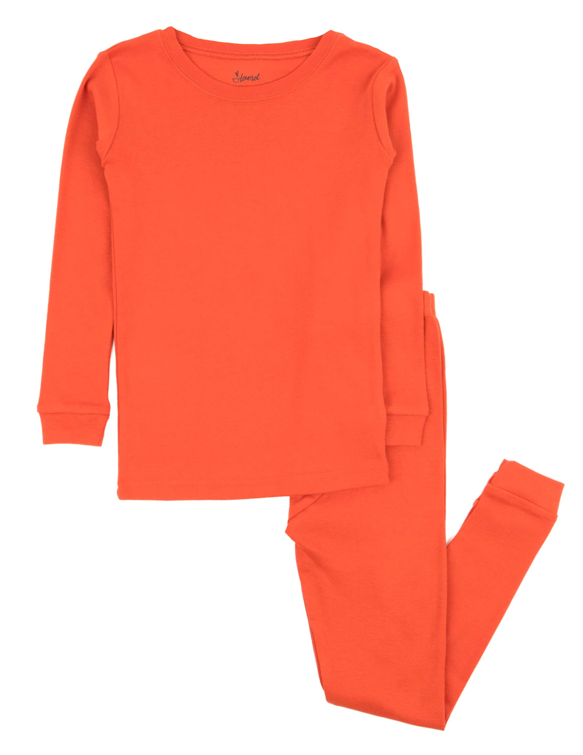 Photo 1 of Leveret Kids Pajamas Boys Shirt (Orange, 12 Years)