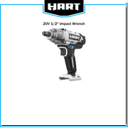 HART 20-Volt 1/2-inch Battery-Powered Impact Wrench (Battery Not Included)