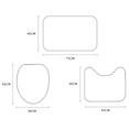 thumbnail image 2 of JM Juego de 4 cortinas de ducha de alce navideño, juegos de cortinas de ducha navideñas con alfombra, tapa de inodoro y alfombrilla de baño para decoración de baño, decoración navideña de baño con 12 ganchos JM RV021031-00288SDJ, 2 of 4