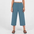 thumbnail image 4 of Nkmbld Capri Pants for Women Wide Leg High Waist Crop Lounge Sweatpants with Pocekets Summer Casual Workout Pants, 4 of 7