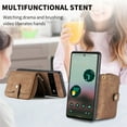 thumbnail image 4 of for Google Pixel 6a Wallet Case, Crossbody Phone Purse with Card Holder for Women, Zipper PU Leather Carrying Cover Gift with Shoulder Strap Kickstand Anti-drop for Google Pixel 6a - Brown, 4 of 10
