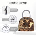 thumbnail image 4 of Easygdp Western Skeleton Cowboy Horse Bolsa de Almuerzo Insulada Grande, Forro de Aluminio, Diseño Espacioso, a Prueba de Fugas, Ideal para Trabajo, Picnics, Viajes y Actividades al Aire Libre, 4 of 6