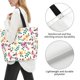 thumbnail image 3 of Disketp Cute Flower Bolsa Tote Estampada para Mujer, Bolso de Hombro y de Mano para Compras y Viajes, 3 of 8