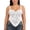 White, variant on Women's Floral Applique Corset Top, Satin Bustier Crop Top with Boning, Elegant Party Clubwear