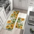 thumbnail image 4 of Sunflower Farmhouse Kitchen Rugs Set 2 Piece Colorful Summer Flowers Decorative Rug for Kitchen Low-Profile Floor Mats Decorations for Home Kitchen (17"x48"+17"x30"), 4 of 6