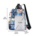 thumbnail image 3 of FORMRS Women's Travel Backpack Purse Anti-Theft Hidden Pockets Casual Shoulder Bag, Black Cats and Hearts, 3 of 7