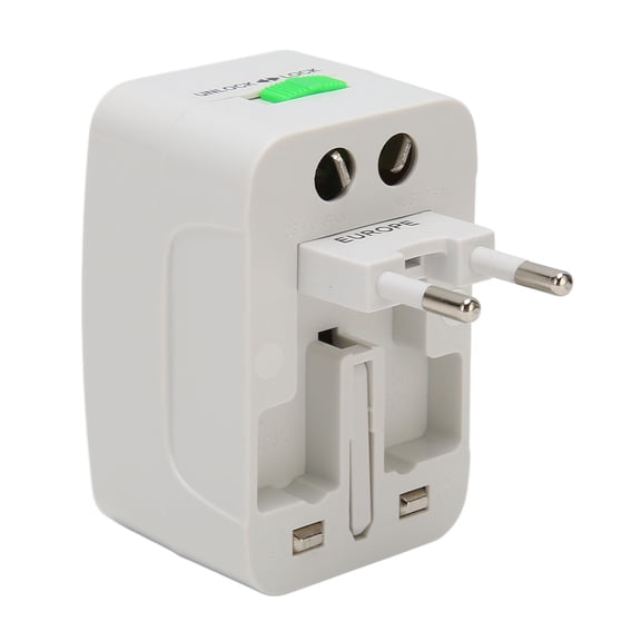 BIMZUC Travel Universal Adapter All in One International Wall Charger ABS Portable Power Plug Adapter with UK US EU AUS Plugs for Worldwide Traveling 100-250V 10A Black 2.87 x 1.97 x 1.54 inches